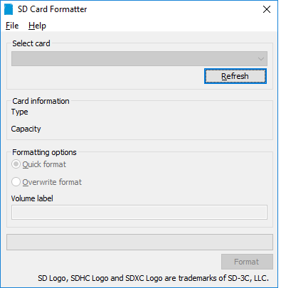 Gambar 4. SD Card Formatter